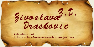 Živoslava Drašković vizit kartica